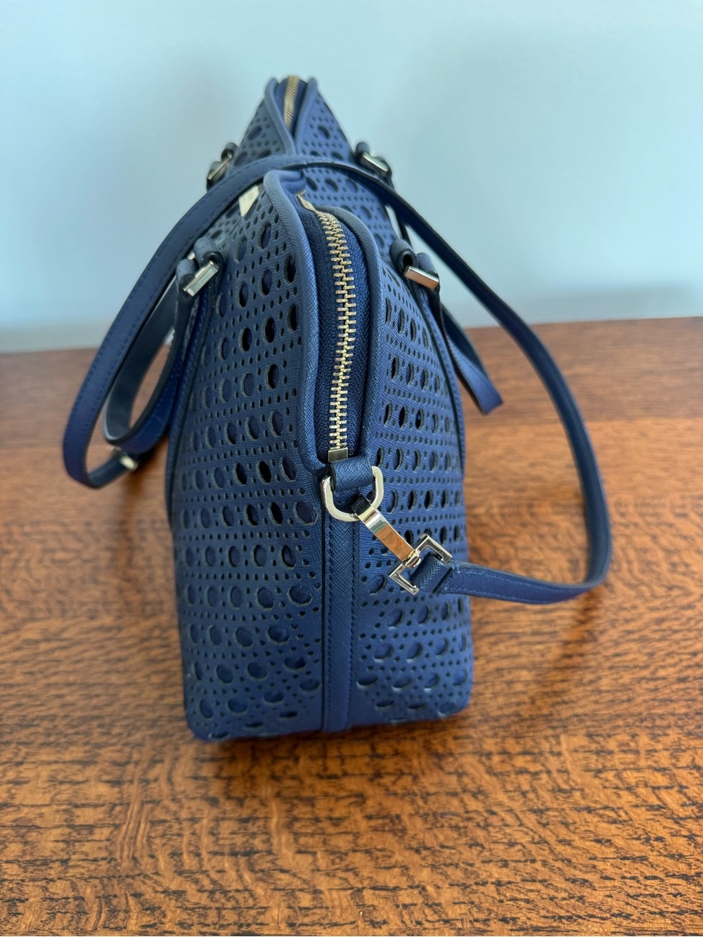 Kate Spade Newbury Lane Caning Small Rachelle Satchel/Crossbody - Picture 4 of 13